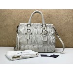 PRADA BN1336 NAPPA GAUFRE FULL LEATHER SHOPPING BAG [NEW]